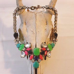 J.Crew Color Collage Statement Necklace